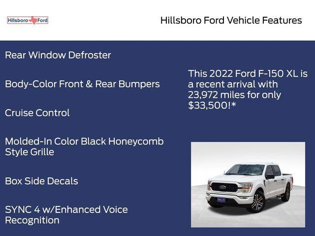 used 2022 Ford F-150 car, priced at $33,500