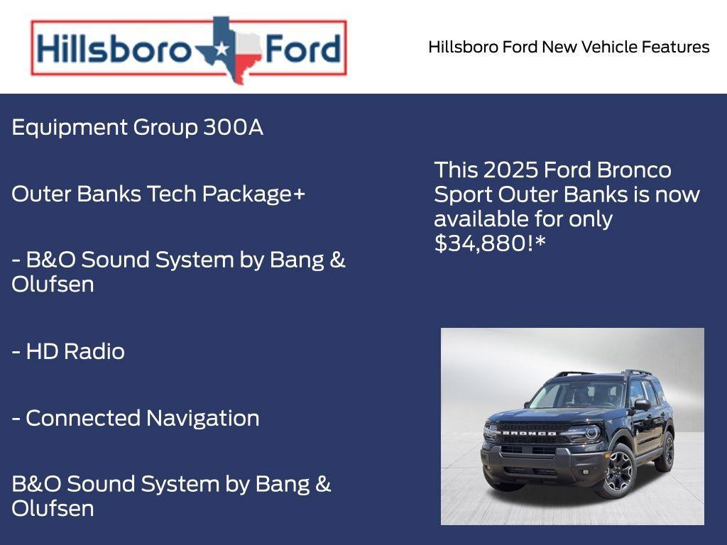 new 2025 Ford Bronco Sport car, priced at $34,880