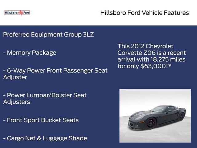 used 2012 Chevrolet Corvette car, priced at $63,000