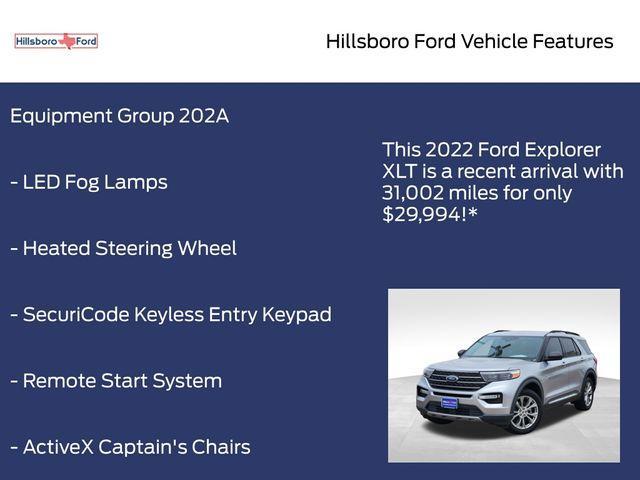 used 2022 Ford Explorer car, priced at $29,994