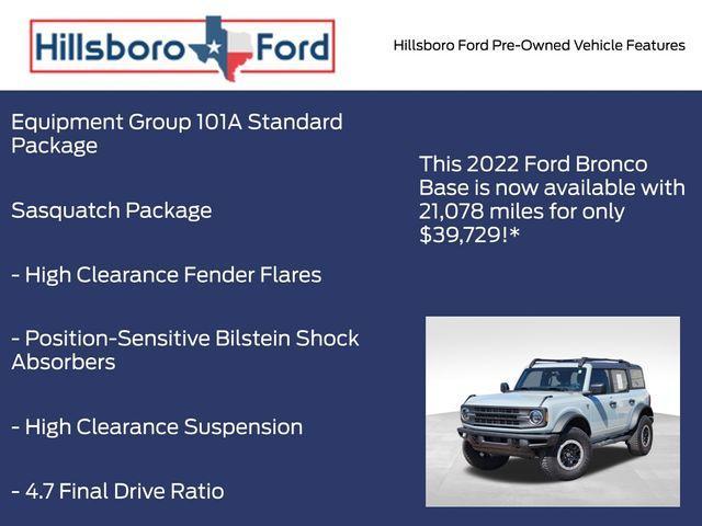 used 2022 Ford Bronco car, priced at $39,729