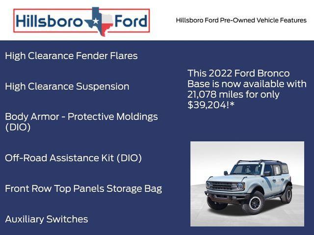 used 2022 Ford Bronco car, priced at $39,204