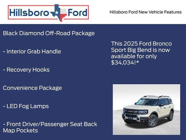 new 2025 Ford Bronco Sport car, priced at $34,034