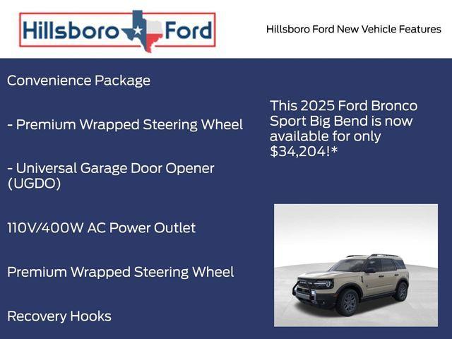 new 2025 Ford Bronco Sport car, priced at $34,204