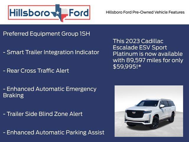 used 2023 Cadillac Escalade ESV car, priced at $59,995