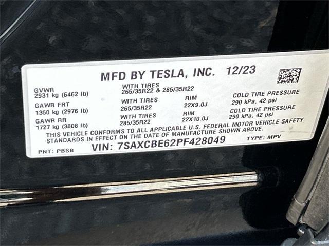 used 2023 Tesla Model X car, priced at $72,900