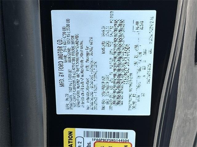 used 2022 Ford Mustang car, priced at $38,887