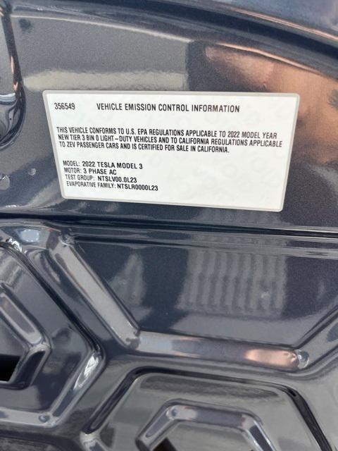 used 2022 Tesla Model 3 car, priced at $26,882