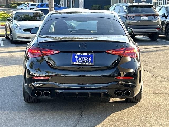 used 2023 Mercedes-Benz AMG C 43 car, priced at $48,500