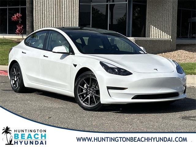 used 2022 Tesla Model 3 car, priced at $27,982
