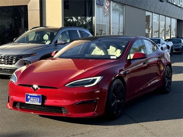 used 2021 Tesla Model S car, priced at $54,882