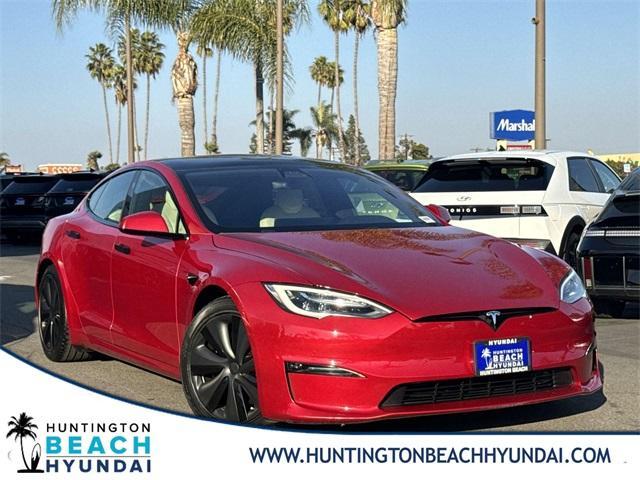 used 2021 Tesla Model S car, priced at $54,882