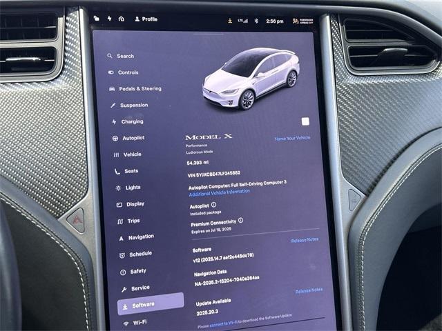 used 2020 Tesla Model X car, priced at $41,000