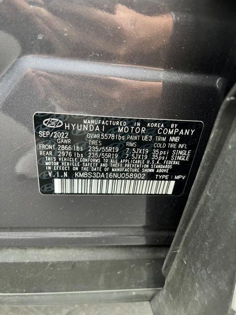 used 2022 Hyundai SANTA FE HEV car, priced at $29,000