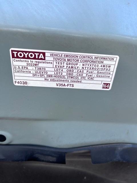 used 2022 Toyota Tundra car, priced at $41,500