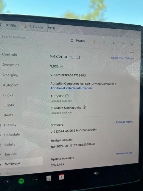 used 2024 Tesla Model 3 car, priced at $35,500