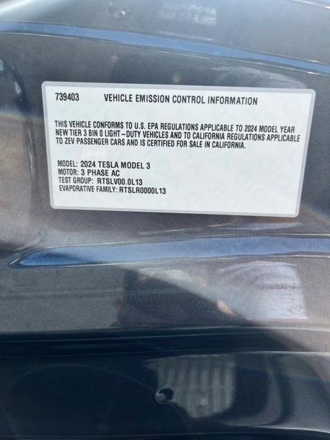used 2024 Tesla Model 3 car, priced at $35,500