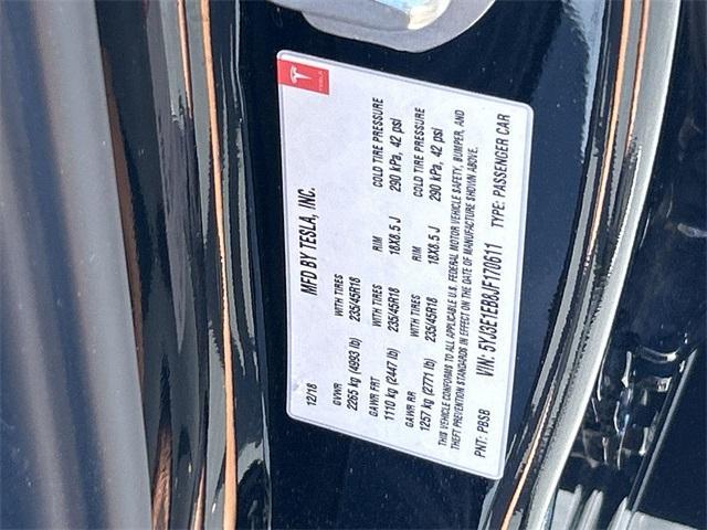 used 2018 Tesla Model 3 car, priced at $18,992