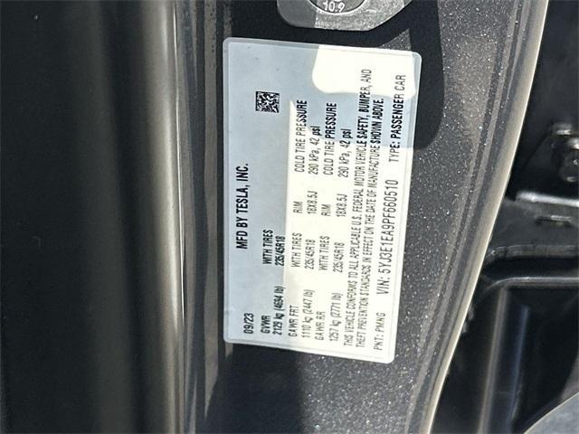 used 2023 Tesla Model 3 car, priced at $26,357
