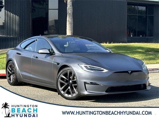 used 2021 Tesla Model S car, priced at $55,400