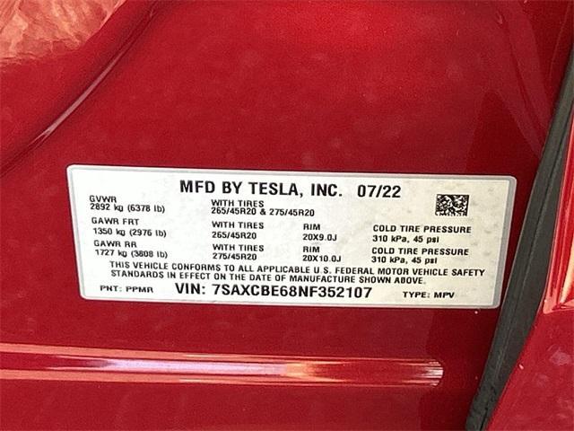 used 2022 Tesla Model X car, priced at $61,000