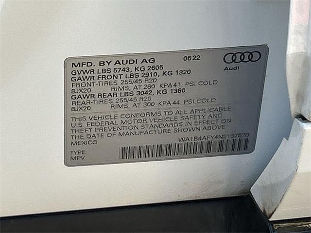 used 2022 Audi SQ5 car, priced at $38,420