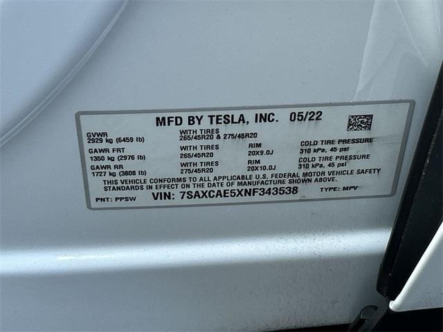 used 2022 Tesla Model X car, priced at $57,988