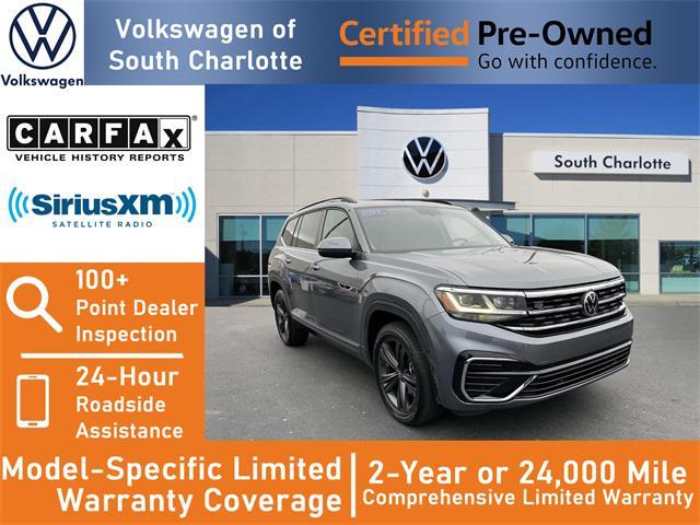 used 2021 Volkswagen Atlas car, priced at $29,300