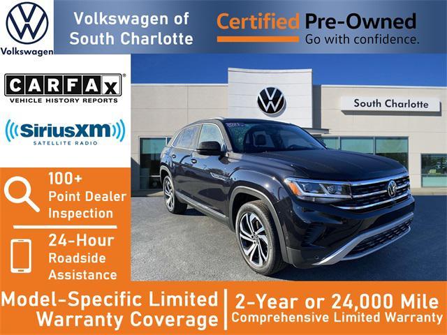 used 2021 Volkswagen Atlas Cross Sport car, priced at $32,728