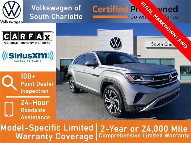 used 2021 Volkswagen Atlas Cross Sport car, priced at $28,919