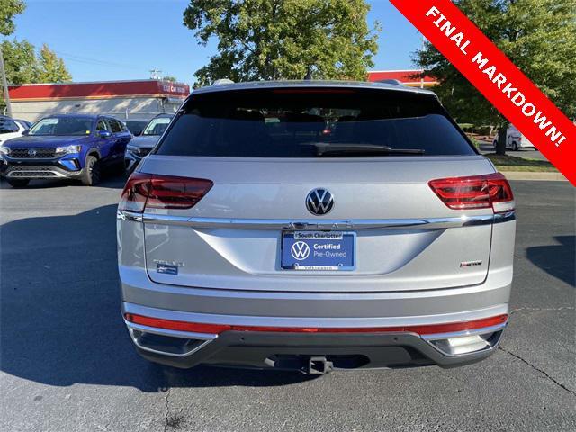 used 2021 Volkswagen Atlas Cross Sport car, priced at $31,480