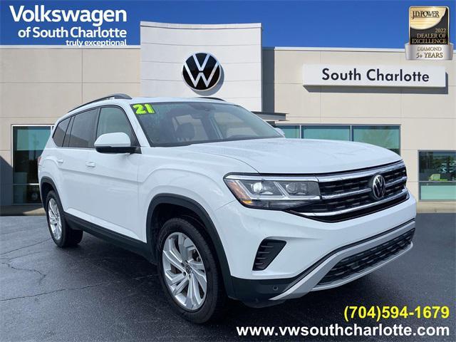 used 2021 Volkswagen Atlas car, priced at $27,300