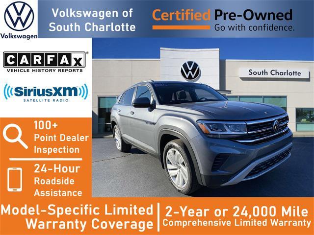 used 2021 Volkswagen Atlas Cross Sport car, priced at $28,400