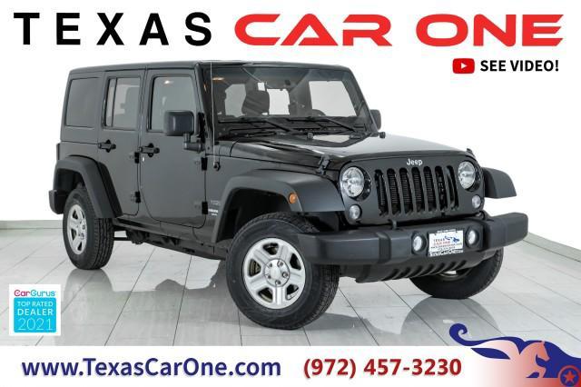 used 2016 Jeep Wrangler Unlimited car, priced at $20,996