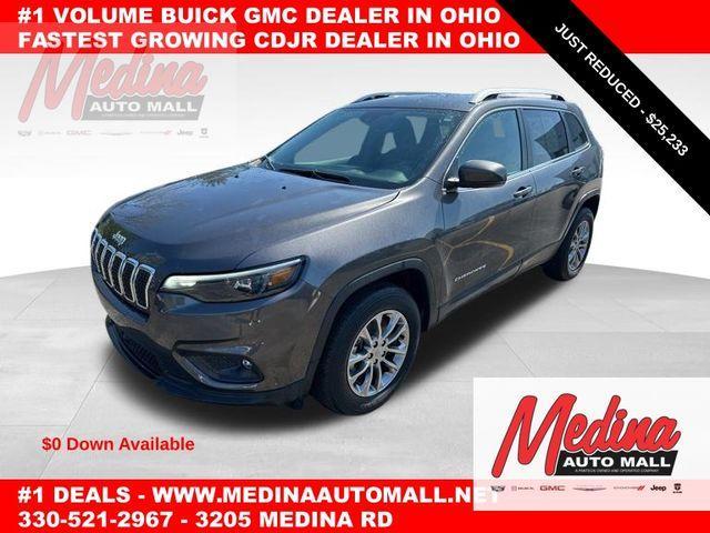 used 2021 Jeep Cherokee car, priced at $25,233