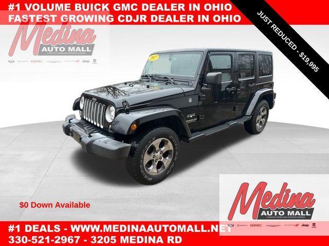 used 2017 Jeep Wrangler Unlimited car, priced at $19,995