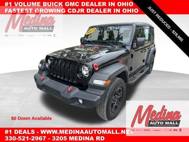 used 2022 Jeep Wrangler Unlimited car, priced at $29,985