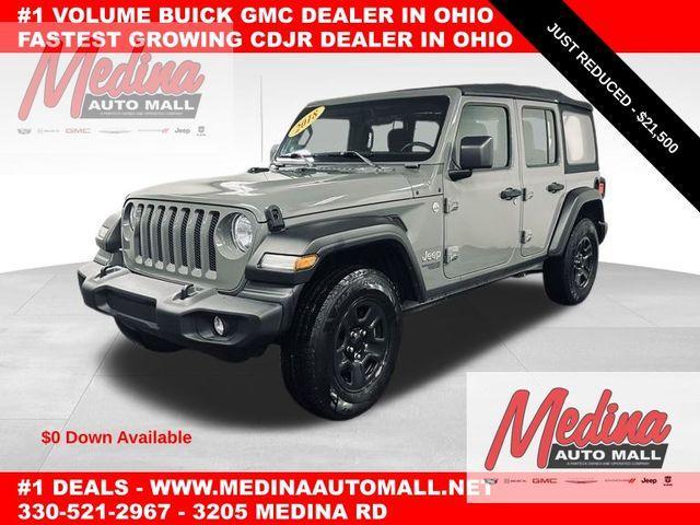 used 2018 Jeep Wrangler Unlimited car, priced at $21,500