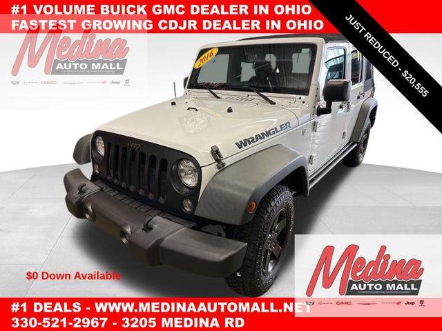 used 2016 Jeep Wrangler Unlimited car, priced at $20,555