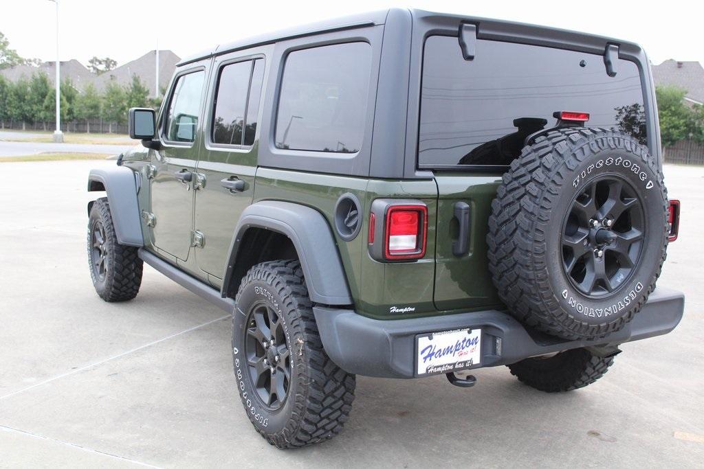 used 2021 Jeep Wrangler Unlimited car, priced at $32,995