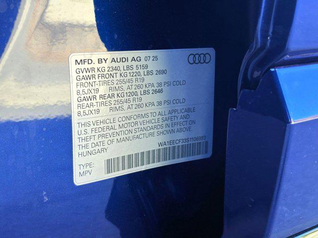 new 2025 Audi Q3 car, priced at $43,891