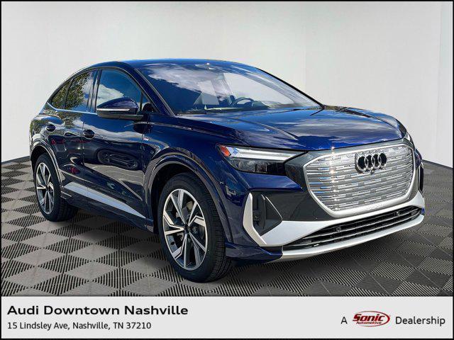 new 2025 Audi Q4 e-tron Sportback car, priced at $65,230