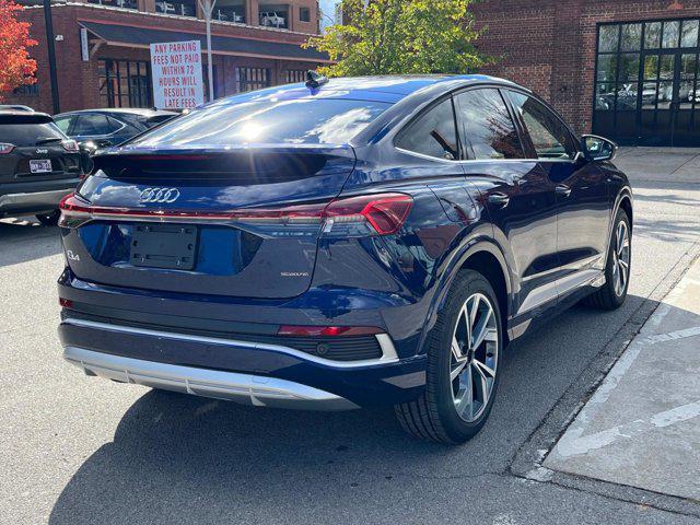 new 2025 Audi Q4 e-tron Sportback car, priced at $65,230