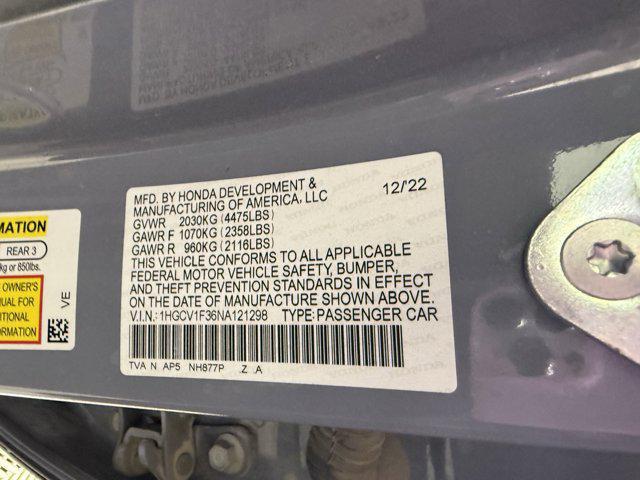 used 2022 Honda Accord car, priced at $28,900