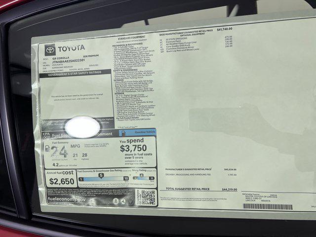 new 2025 Toyota GR Corolla car, priced at $44,219