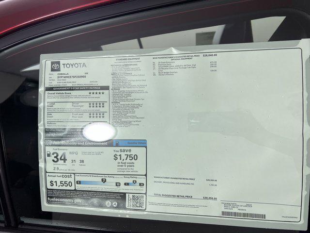 new 2025 Toyota Corolla car, priced at $29,998