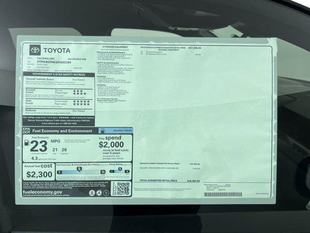 new 2025 Toyota Tacoma car, priced at $36,877