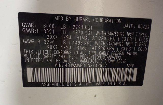 used 2022 Subaru Ascent car, priced at $38,500