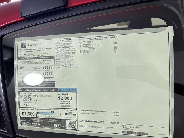new 2025 Toyota Corolla car, priced at $26,921