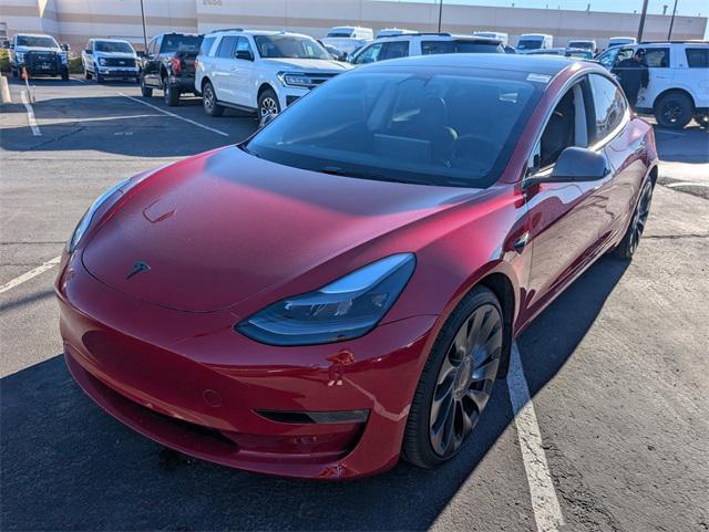 used 2023 Tesla Model 3 car, priced at $35,363